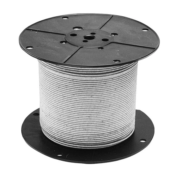 AllPoints 381360 High Temperature Wire; #10 Gauge; Stranded SF2; White; 250' Roll