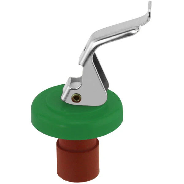 Franmara Italia Green Wine Bottle Stopper with Metal Lever 2278-13 - 10/Pack