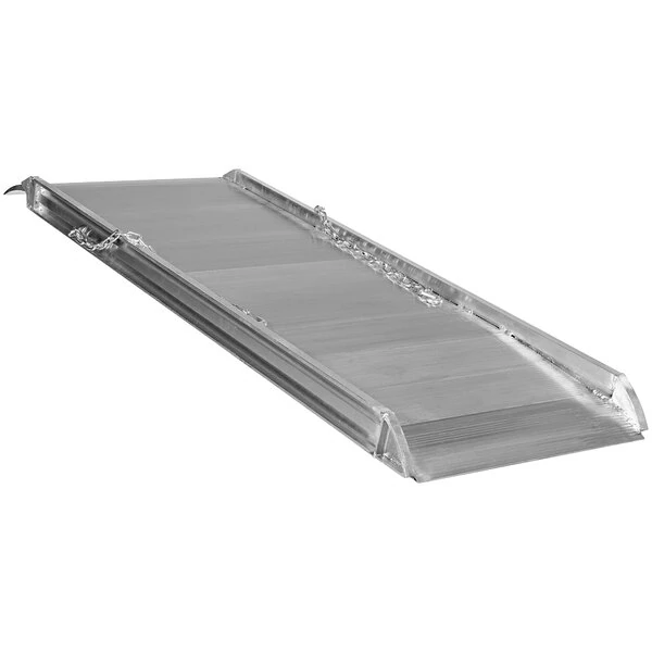 Vestil 48" x 28" Silver Aluminum Overlapping Walk Ramp AWR-28-4A - 3,000 lb. Capacity
