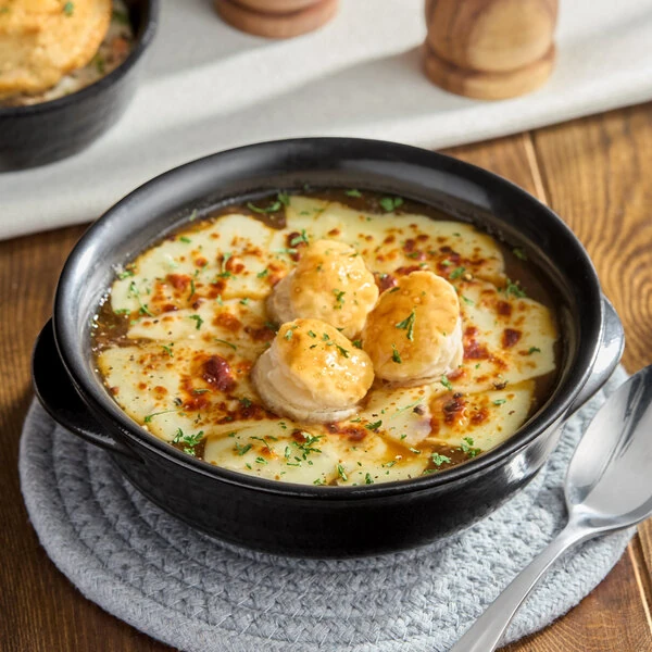 Acopa Keystone 13 oz. Caldera Porcelain Onion Soup Crock - 24/Case