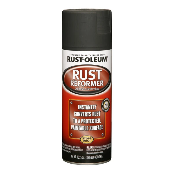 Rust-Oleum 10.25 oz. Flat Black Automotive Rust Reformer Spray 248658 - 6/Case
