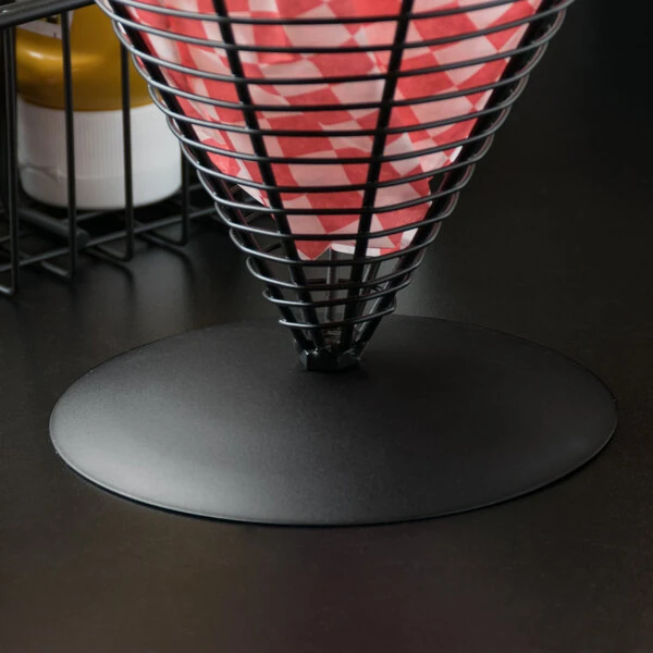 Clipper Mill by G.E.T. WB-703 Black Powder Coated Iron Wire Basket Base