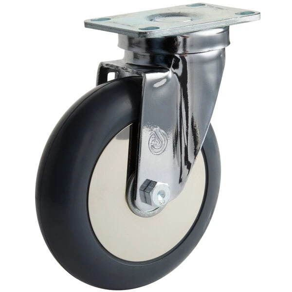 Cambro 60294 5 inch Swivel Plate Caster for Ice Caddies