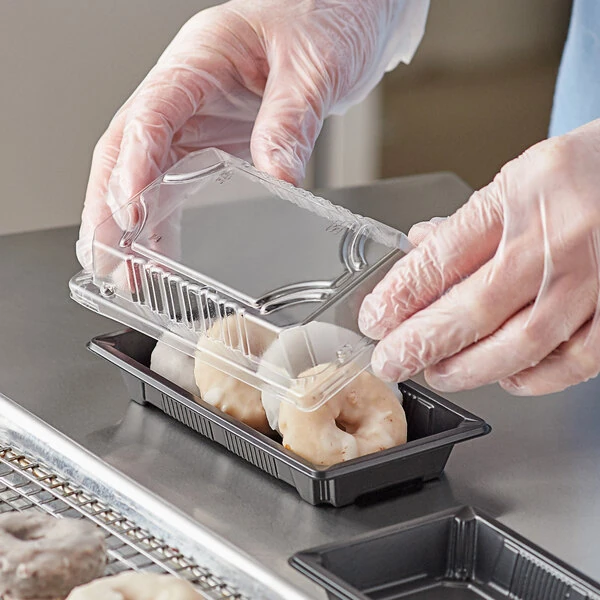 Choice 3 1/2" x 6 1/2" Small Food Container with Lid - 500/Case