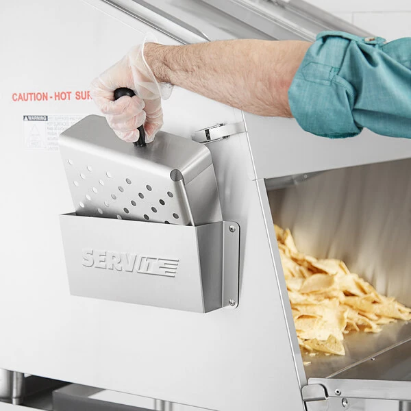 ServIt 423TCWSPHLDR Stainless Steel Chip Scoop Holder for Chip Warmer
