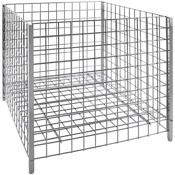 Econoco 36" x 36" x 32" Chrome Wire Stationary Retail Dump Bin
