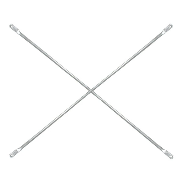 Metaltech SaferStack 10' x 4' Standard Galvanized Steel Scaffolding Cross Brace M-MC48120