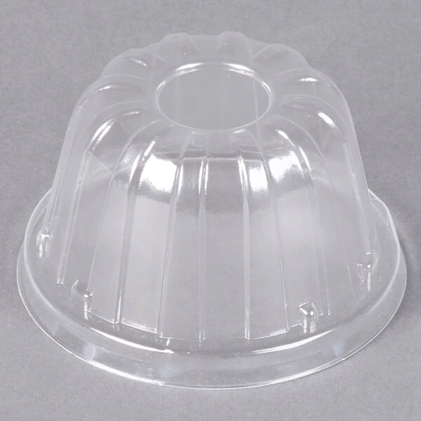 Dart 12HDLC Clear High Dome Lid with No Hole - 1,000/Case