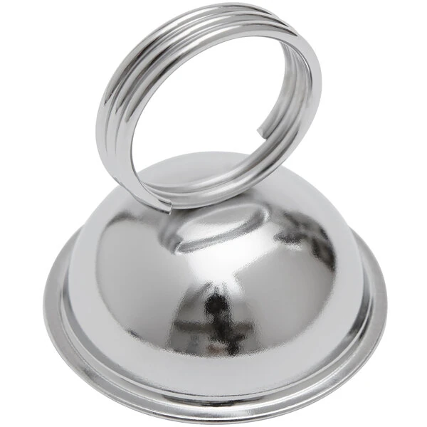 American Metalcraft MH243 2 1/2" Nickel-Plated Low Profile Card Holder