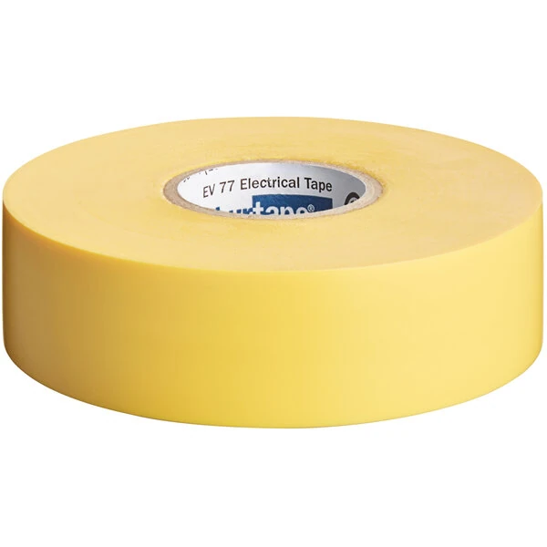Shurtape EV 077 0.75" x 66' Yellow Professional Grade Electrical Tape