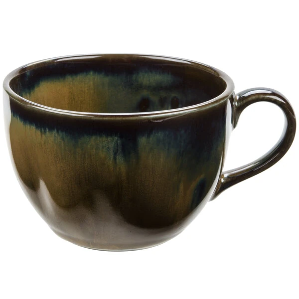 Tuxton GAJ-083 TuxTrendz Artisan Mojave 10.5 oz. Round China Cup - 24/Case