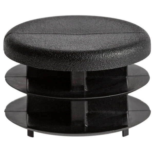 CSL P136-4-24 Black Replacement Flat Foot Plug for CSL Tray Stands   - 24/Pack