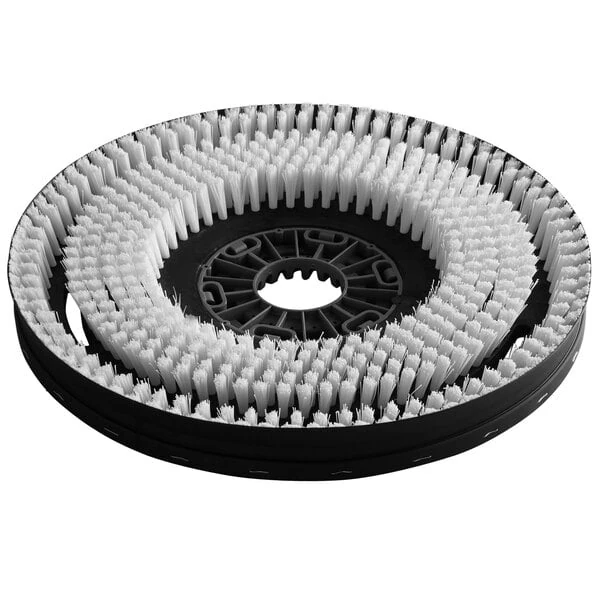 Minuteman 7806 White Light-Duty Disc Brush with Aqua-Stop for E33 Disc Brush Scrubbers