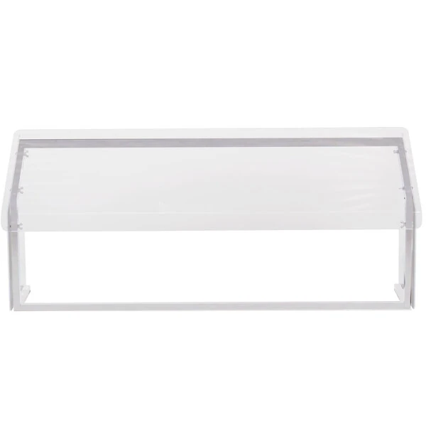 Carlisle 916007 60" x 12 1/4" x 13 1/4" Aluminum Standard Single Sneeze Guard for Five Star Buffet Bars
