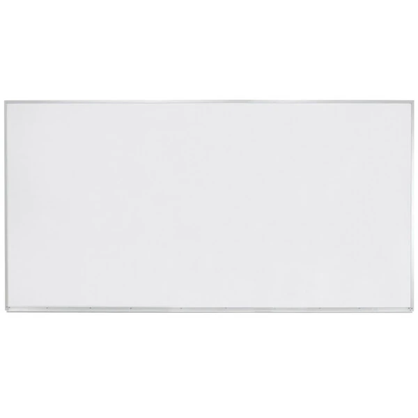 Aarco APS4896 96" x 48" White Syncoat Magnetic Marker Board with Aluminum Frame