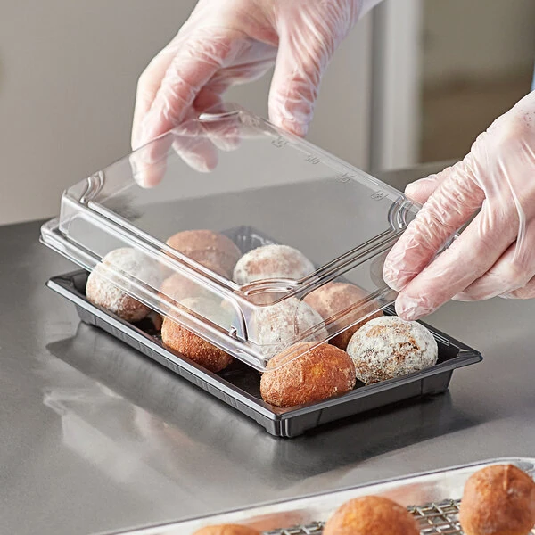 Choice 5 1/4" x 8 1/2" Extra Large Food Container with Lid - 300/Case