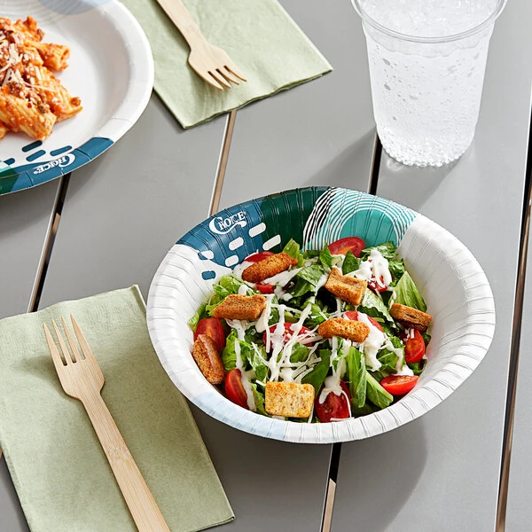 Choice 20 oz. Lifestyle Series Heavy Weight Paper Bowl - 500/Case