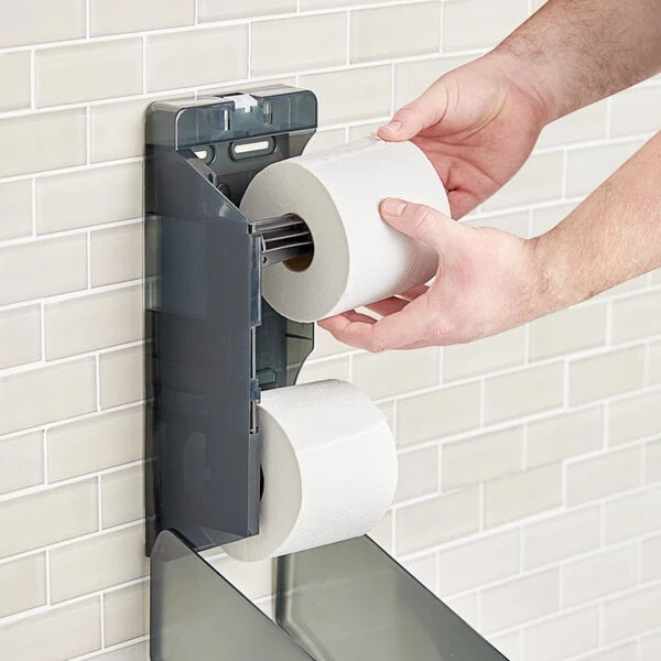 Scott® Professional 4" x 4" Individually-Wrapped 2-Ply 550 Sheet Toilet Paper Roll - 80/Case