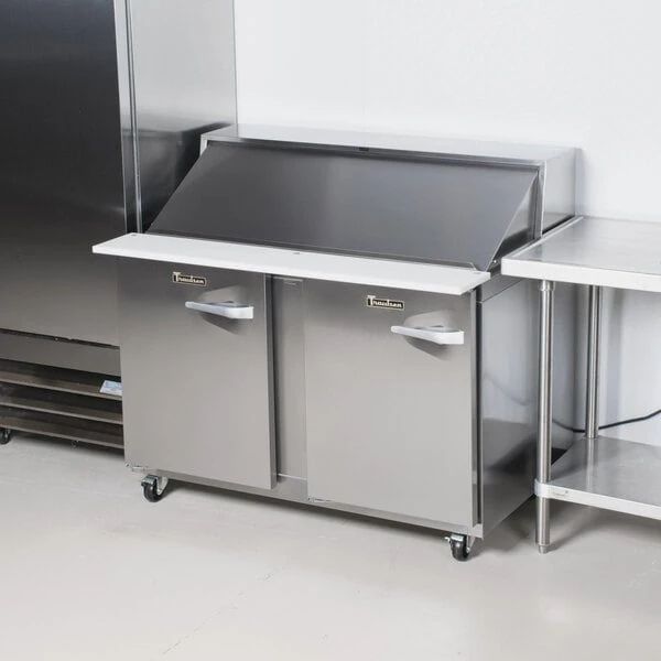 Traulsen UPT4818-LL 48" 2 Left Hinged Door Refrigerated Sandwich Prep Table