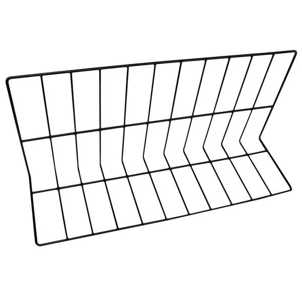 Elite Global Solutions W81224-B 24" x 8" x 12" Black Vinyl Coated Wire Divider