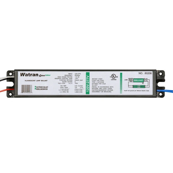 Satco S6697 Professional Electronic Two Lamp T12 Instant Start Ballast, 120V