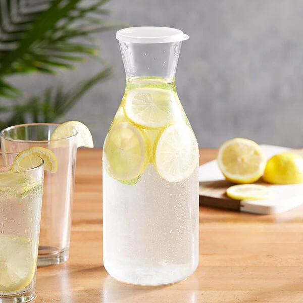 Choice 51 oz. Polycarbonate Carafe with Flat Lid - 12/Case