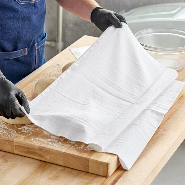 Choice 22" x 37" White 100% Cotton Flour Sack Towel - 12/Pack