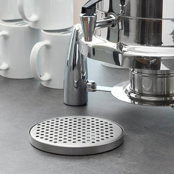American Metalcraft DT3 5 1/2" Round Stainless Steel Drip Tray