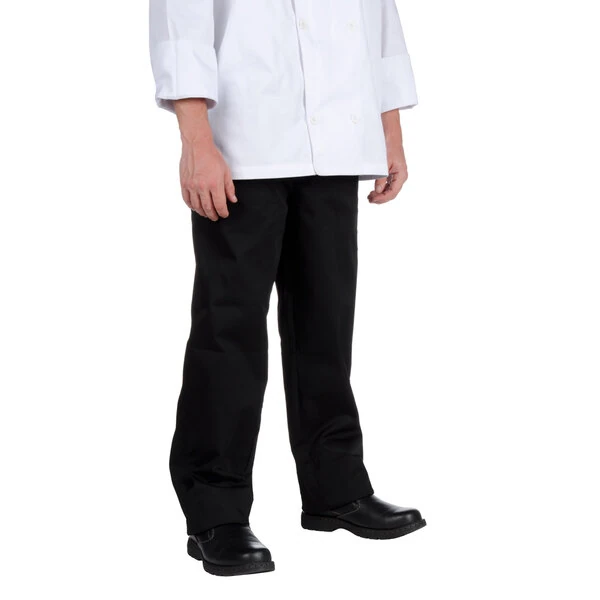 Chef Revival Unisex Black Chef Pants - Extra Small