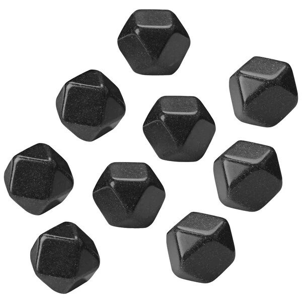Outset® 76435 Black Granite Whiskey Stones - 9/Pack