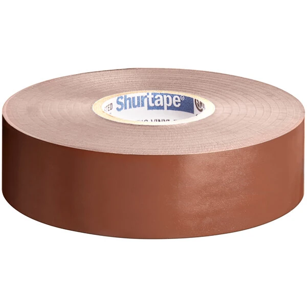 Shurtape EV 077 0.75" x 66' Brown Professional Grade Electrical Tape