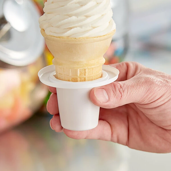 The Buddy System Large Flat Bottom Plastic Cone Holder #40 - #70 - 1,400/Case