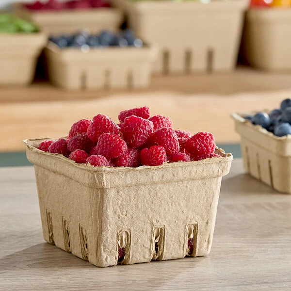 Choice 1 Pint Pulp Produce Basket - 500/Case