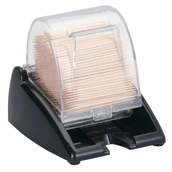 Vollrath 3853-06 Quik-Pik Black Toothpick Dispenser