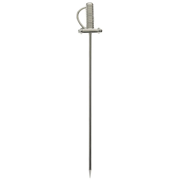 Barfly® M37065 4 5/8" Stainless Steel Sword Top Cocktail Pick - 12/Pack