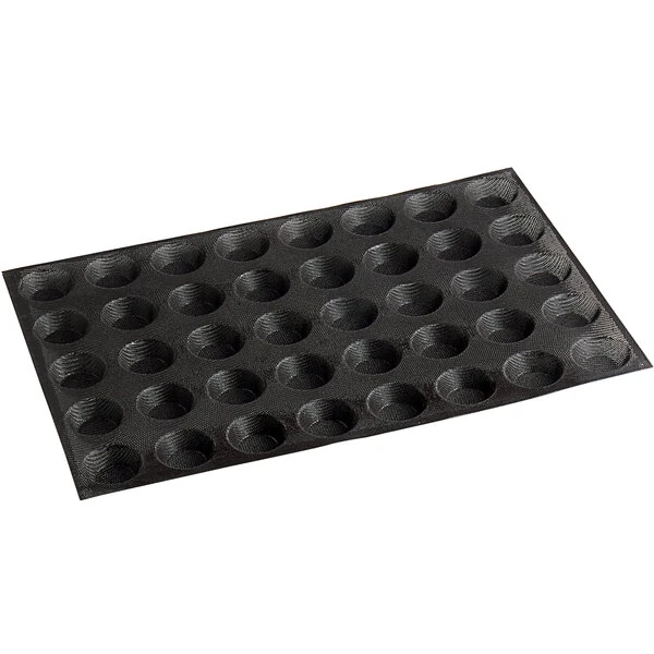 Sasa Demarle Flexipan Air® SF-01066 Silicone 40 Compartment Mini Tartlets Mold - 2 1/4 inch Diameter Cavities