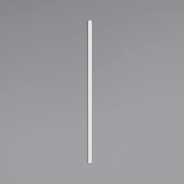 Aardvark 5 3/4" White Unwrapped Paper Stirrer / Sip Straw - 7,000/Case