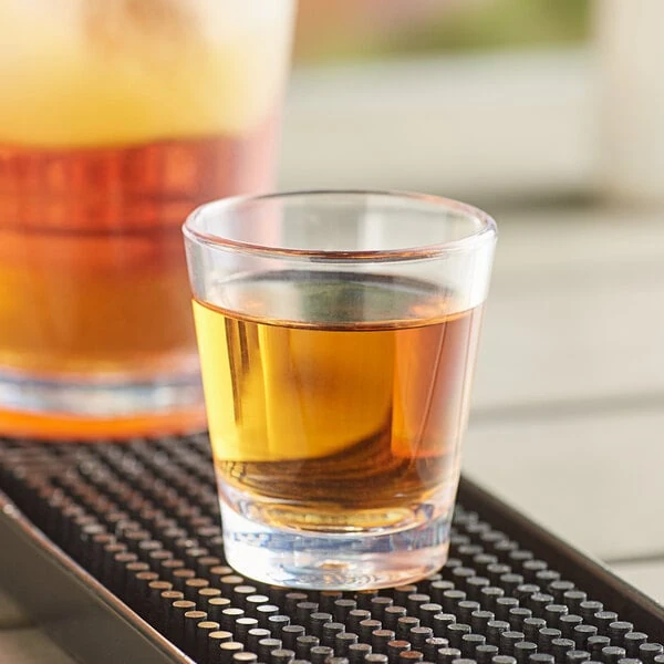Choice 1.5 oz. Customizable SAN Plastic Stackable Shot Glass - 24/Case