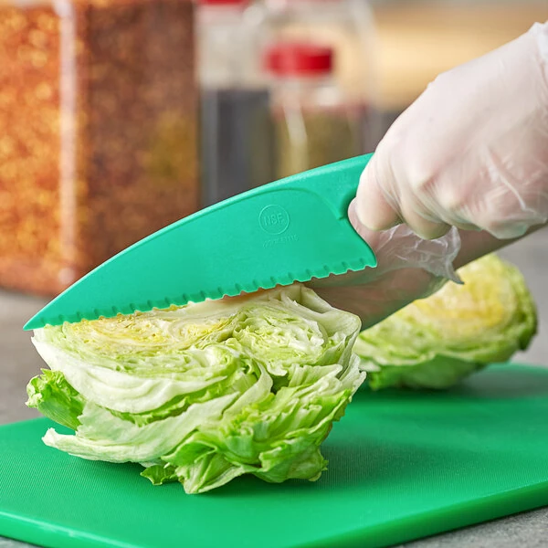 Choice 11 1/2" Plastic Lettuce Knife