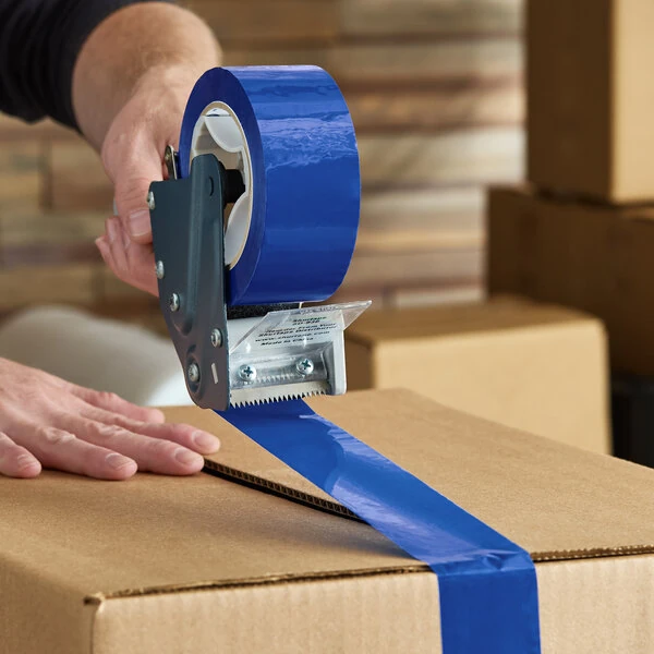 IPG 321 1.89" x 109.36 Yards 2.1 Mil Medium Grade Acrylic Blue Carton Sealing Tape GC404 - 36/Case