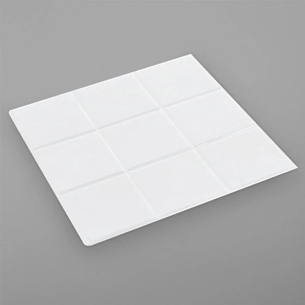 Bon Chef 52001PWHT EZ Fit White Sandstone Half-Size Tile