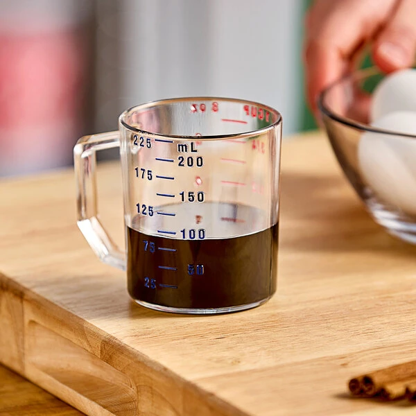 Cambro 25MCCW135 Camwear® 1 Cup Clear Polycarbonate Measuring Cup