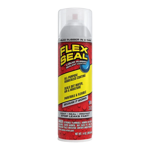 Flex Seal 14 oz. Clear Liquid Rubber Sealant Coating Spray FSCL20 - 6/Case