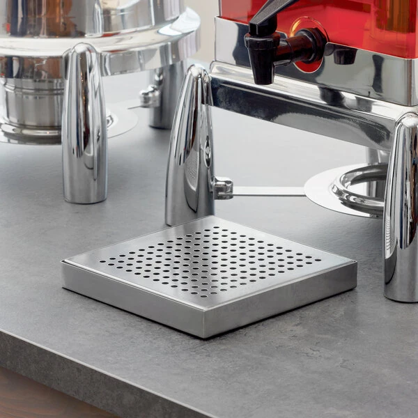 American Metalcraft DT4 6" Square Stainless Steel Drip Tray