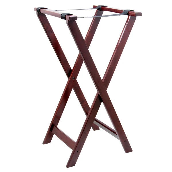 TableCraft 21 Mahogany Tray Stand - 32"