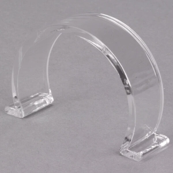 GET CLIPS-PLAIN-PC-CL Salad Dressing Label Clips for SDB Dressing Bottles - 8/Pack