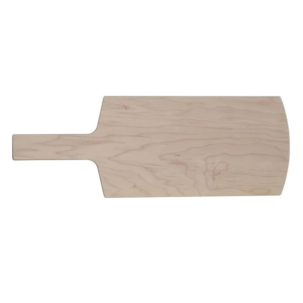 American Metalcraft MBM3 12 1/2" x 6 1/2" Maple Pressed Wood Serving Peel