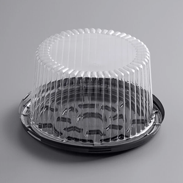 Choice 7" High Dome Cake Display Container with Clear Dome Lid - 100/Case