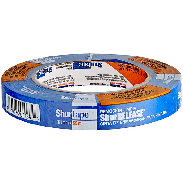 Shurtape ShurRelease CP 027 0.75" x 60 Yards Blue Premium Grade Painter's Tape 202871