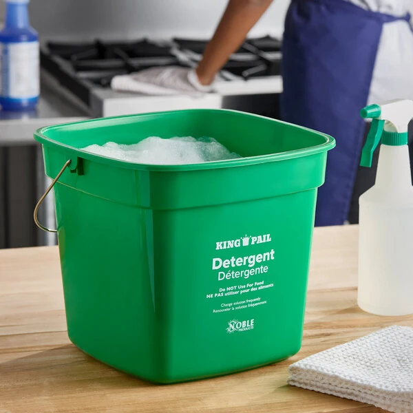 Noble King-Pail 10 Qt. Green Detergent Pail